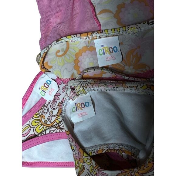 Juicy Couture Circo Infant Swimsuits Bikini and Ruffled One Piece Size 12 months - Picture 3 of 4